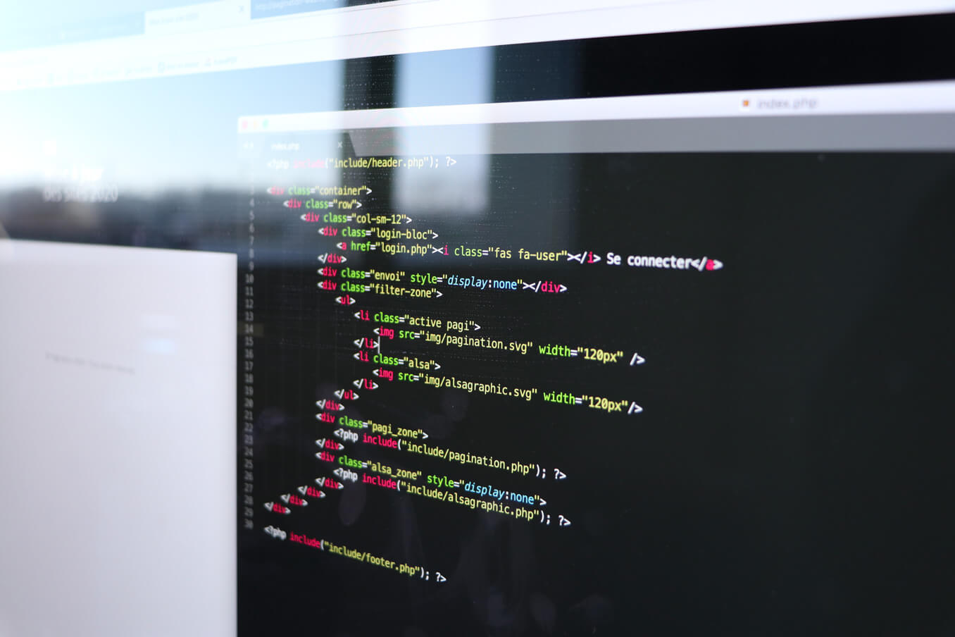 web code html conception site internet
