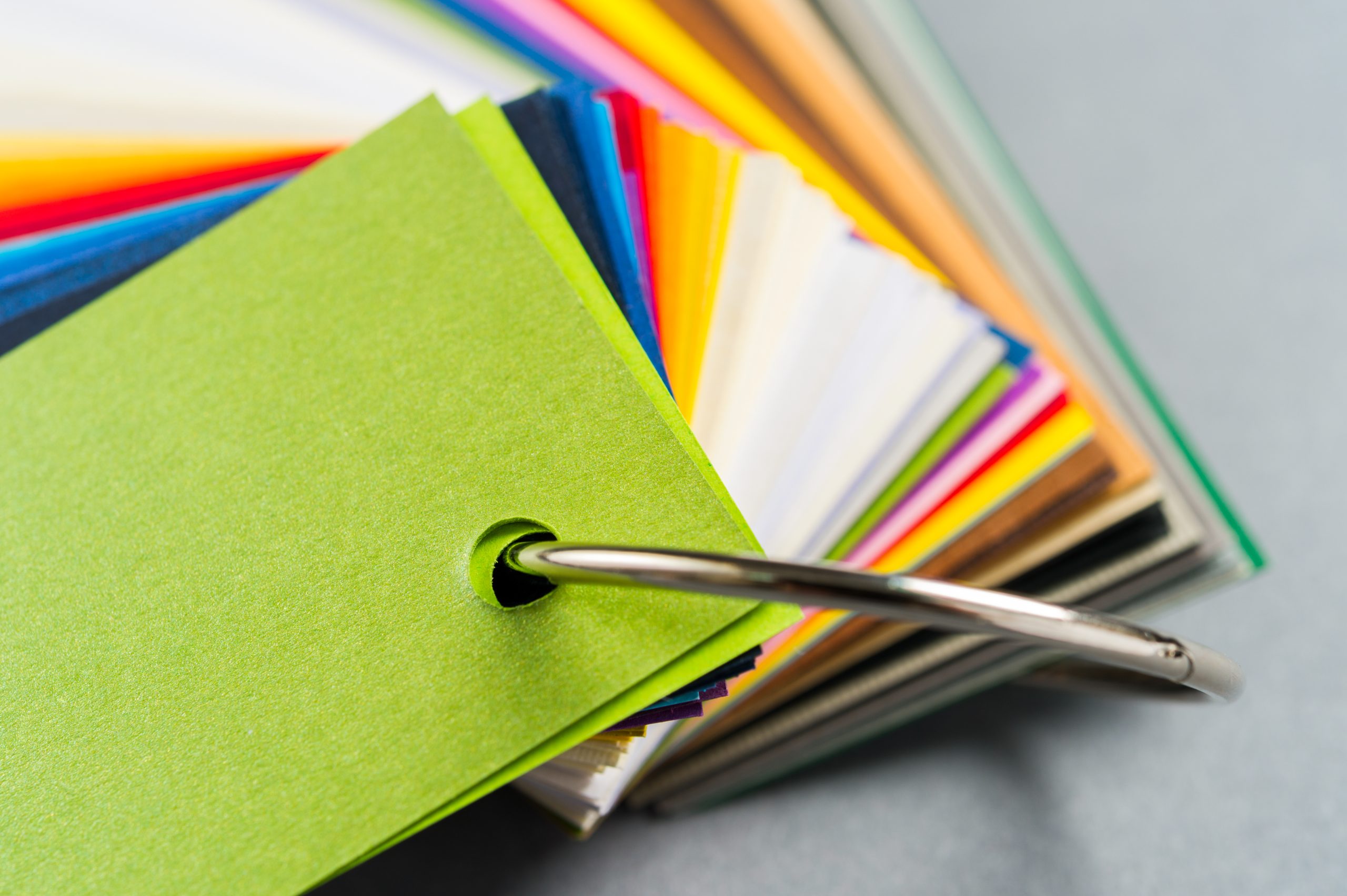 Paper color samples